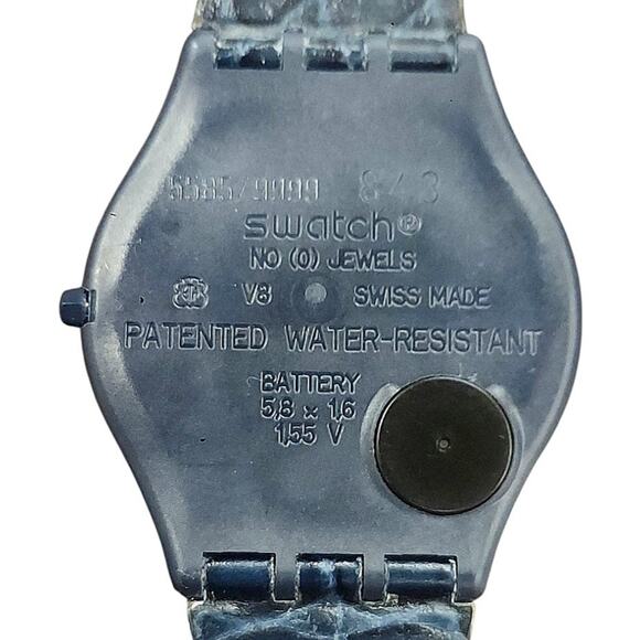 Swatch LA NUIT ETOILEE SFZ101 1998 Numbered Edition Skin Watch W/ Real Diamonds - Picture 6 of 9